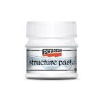 Структурная паста на водной основе "Pentart", мелкое зерно, цвет белый в банке 50мл