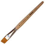 Кисть из синтетического волоса плоская отводная № 18