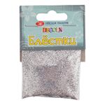 Блестки декоративные "Decola", серебро, размер 0,1 мм, в упаковке 20г