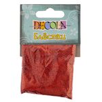 Блестки декоративные "Decola", красный, размер 0,3 мм, в упаковке 20г