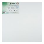 Холст грунтованный на подрамнике AZART, малянно-эмульсионный грунт, 100% лён, среднее зерно, 480 г/м2, 50 х 50 см