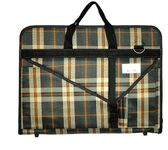 Папка объёмная на молнии А-3 с карманом (460х330х40 мм), клетка