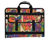 Папка объёмная на молнии А-3 с двумя карманами Дизайн (460х330х40 мм)