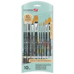Кисти художественные набор 10 шт., синтетика BRAUBERG ART CLASSIC, 200961