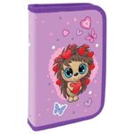 Пенал ПИФАГОР, 1 отделение, ламинированный картон, 19х11 см, "Silly Spikes", 271502