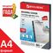 Обложки пластиковые для переплета, А4, КОМПЛЕКТ 100 шт., 300 мкм, прозрачные, BRAUBERG, 532165