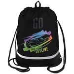 Мешок для обуви 1 отделение Berlingo "Skyline", 510*400мм, расшир. дно, светоотражающая лента, карман на молнии