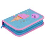 Пенал 1 отделение, 200*140*40 Berlingo "Summer vibes", 2 откидные секции, полиэстер, блестки