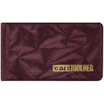 Визитница карманная OfficeSpace на 20 визиток, 65*110мм, ПВХ, бордо