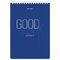 Блокнот А5 (146х206 мм), 80 л., гребень, картон, жесткая подложка, клетка, BRAUBERG, "Good Luck", 114384