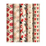 Упаковочная бумага крафт 70*100см, ArtSpace "Женский стиль", 70г/м2, ассорти 5 дизайнов