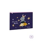 Папка текстильная 1 отделение, А5 Berlingo "Bunny dream", 255*205мм, полиэстер, на молнии