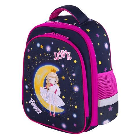 Ранец BRAUBERG KIDS STANDARD, 2 отделения, "Moon girl", 36х28х14 см, 271387