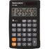 Калькулятор карманный BRAUBERG PK-865-BK (120x75 мм), 8 разрядов, двойное питание, ЧЕРНЫЙ, 250524