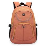 Рюкзак BRAUBERG HIGH SCHOOL универсальный, 3 отделения, "Каньон", оранжевый, 46х31х18 см, 225519