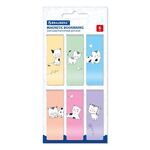 Закладки для книг МАГНИТНЫЕ, "CATS", набор 6 шт., 60x20 мм, BRAUBERG, 113159