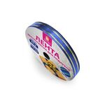 Лента упаковочная декоративная для подарков, золотые полосы, 12 мм х 45 м, синяя, ЗОЛОТАЯ СКАЗКА, 591822