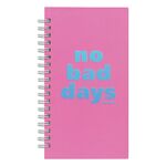 Записная книжка 95*175 мм 96л. на гребне MESHU "No bad days", матовая ламинация, твердая обложка, выборочный УФ-лак