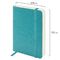 Ежедневник недатированный МАЛЫЙ 100х150 мм А6 BRAUBERG "Metropolis Ultra", под кожу, 160 л., бирюза, 113298