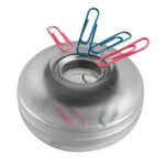 Скрепочница магнитная STAFF, прозрачный/черный корпус, 226825