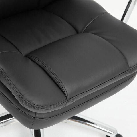 Кресло офисное BRABIX PREMIUM "Amadeus EX-507", экокожа, хром, черное, 530879