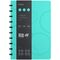 Бизнес-тетрадь В5+, 80л., Berlingo "Eclipse", клетка, на кольцах, с возм. замены блока, 80г/м2, пластик. (полифом) обложка, линейка-заклад., бирюзовая