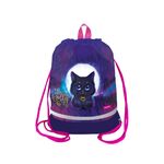 Мешок для обуви 1 отделение Berlingo "Jolly kitty", 400*480мм, расширяющееся дно, светоотражающая лента, карман на молнии