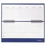 Планинг настольный недатированный (285х112 мм) STAFF, бумвинил, 64 л., темно-синий, 127057