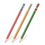 Карандаш чернографитный ЮНЛАНДИЯ "ЗВЕРУШКИ", 1 шт., HB, корпус ассорти, 181779