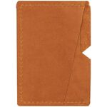 Кардхолдер OfficeSpace, 3 отделения, 10*7см, натуральная кожа, светло-коричневый