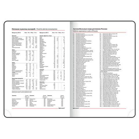Ежедневник недатированный А5 (138х213 мм), BRAUBERG "AIM", под кожу, 136 л., черный, 113421