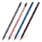 Карандаш чернографитный BRAUBERG "HEARTS", 1 шт., HB, с ластиком, корпус ассорти, 181762