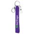 Держатель для бейджей Berlingo "ID 400", силиконовый, 13см, с карабином и клипом, фиолетовый