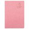 Тетрадь 48 л. в линию обложка кожзам под рогожку, сшивка, A5 (147х210мм), РОЗОВЫЙ, BRAUBERG HARMONY, 403837