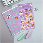 Наклейки бумажные MESHU "High five", 12*21см, 13 наклеек, европодвес