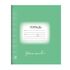 Тетрадь 18 л. BRAUBERG ЭКО "5-КА", клетка, обложка плотная мелованная бумага, ЗЕЛЕНАЯ, 402987
