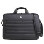 Сумка-портфель BRAUBERG с отделением для ноутбука 15-16", "Patrol", противоударная, черная, 41х29х6 см, 240504