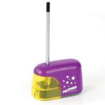 Точилка электрическая ЮНЛАНДИЯ "Stars", питание от 4 батареек АА, корпус фиолетовый, 228425