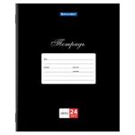 Тетрадь 24 л. BRAUBERG КЛАССИКА, клетка, обложка картон, ЧЕРНАЯ, 106649