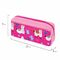 Пенал-косметичка ЮНЛАНДИЯ, 2 отделения, мягкий, "Ламы", розовый, 20х6х9 см, 228980
