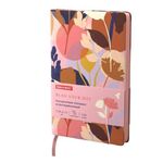 Ежедневник недатированный А5 (138х213 мм), BRAUBERG VISTA, под кожу, гибкий, 136 л., "Blossom", 112014
