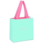 Пакет подарочный 20*20*10см MESHU "Bright turquoise", отд. фольгой, выб. лак, матовая ламинация