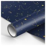 Упаковочная бумага глянц. 70*100см, MESHU "Golden constellations", 90г/м2