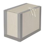 Короб архивный 410х300х200 мм, переплетный картон/бумвинил, завязки, до 1700 л., STAFF, 112162