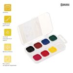 Акварель Гамма "Юный художник", медовая, 08 цветов, без кисти, пластик. упак., европодвес