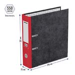 Папка-регистратор Berlingo "Standard", 70мм, мрамор, с карм. на корешке, нижний метал. кант, красная