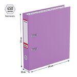 Папка-регистратор Berlingo "Standard", 50мм, бумвинил, с карманом на корешке, сиреневая