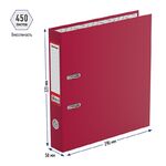 Папка-регистратор Berlingo "Standard", 50мм, бумвинил, с карманом на корешке, бордовая