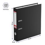 Папка-регистратор Berlingo "Standard", 50мм, бумвинил, с карманом на корешке, черная