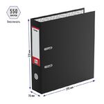 Папка-регистратор Berlingo "Standard", 70мм, бумвинил, с карманом на корешке, черная